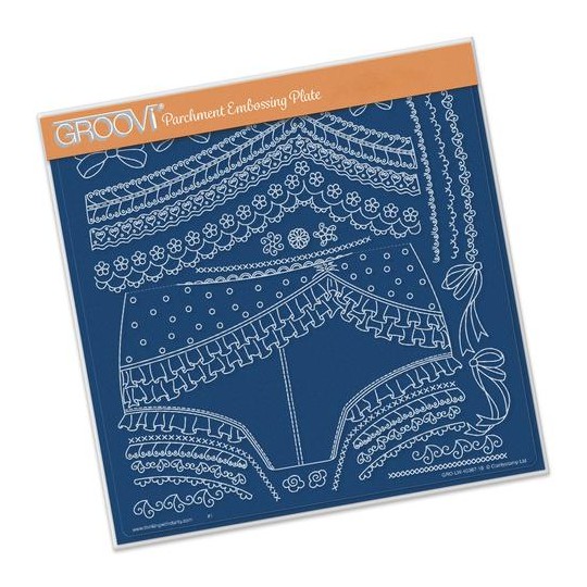 Gabarit tracage du parchemin oooh-la-la  Frilly knickers Groovi