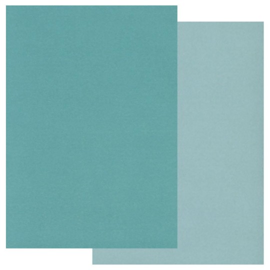 Pergamano paquet papier parchemin bleu 2 tons 40191 Groovi 20 feuilles