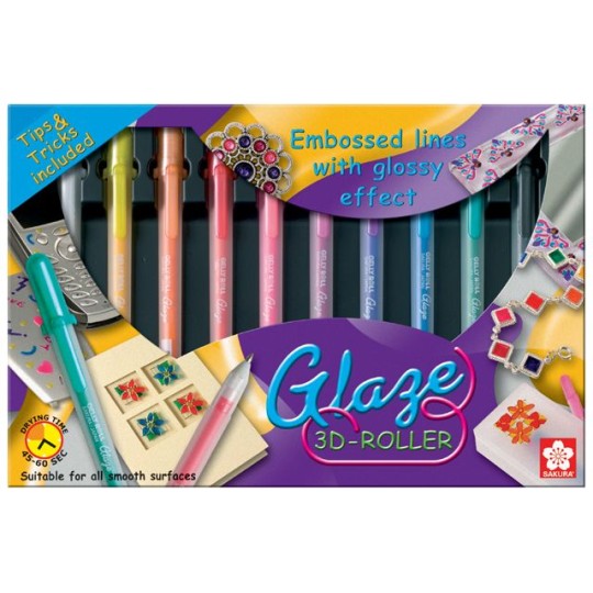 Feutre Sakura Glaze 3D-roller10 feutres Feutre Sakura Glaze 3D-roller10 feutres