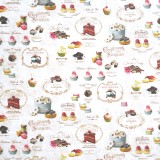 Papier italien motifs sweet laduree