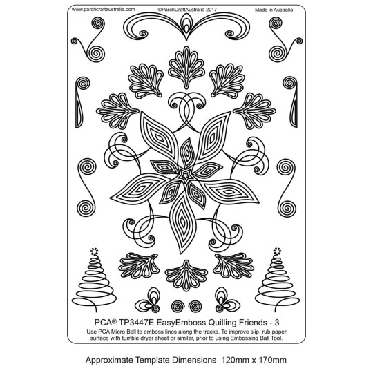 Gabarit tracage parchemin Template PCA quilling 3 Gabarit tracage parchemin Template PCA quilling 3