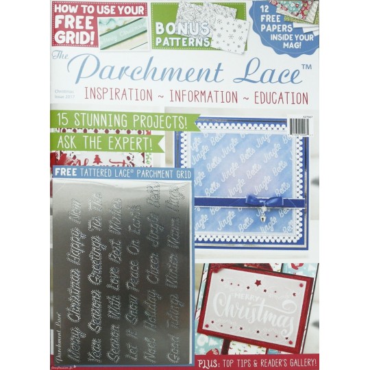 Parchment Lace magazine Pergamano noël 2017 + 1 grille de motifs Parchment Lace magazine Pergamano noël 2017 + 1 grille de motifs