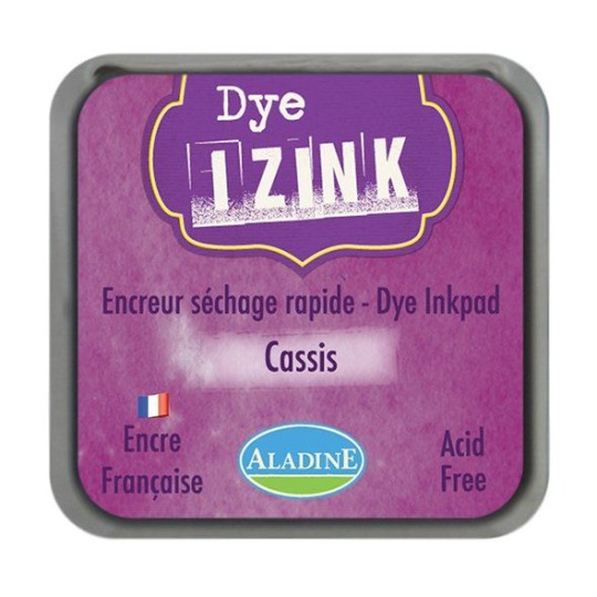 Encreur tampon Aladine Dye Izink séchage rapide cassis