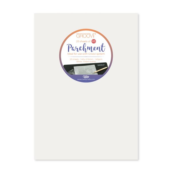 Groovi papier parchemin blanc regular A5 20fe 40020