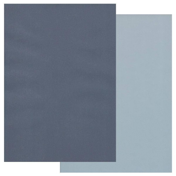 Papier parchemin Groovi assortiment 2 tons bleu nuit bleu ciel 40775 10 feuilles