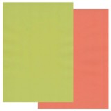 Papier parchemin Groovi duo A4 orange lime 10 feuilles