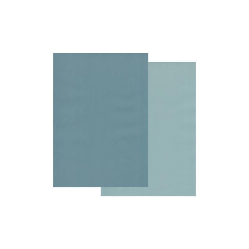 Papier parchemin Groovi assortiment 2 tons bleu petrole bleu fumee 40774 10 feuilles