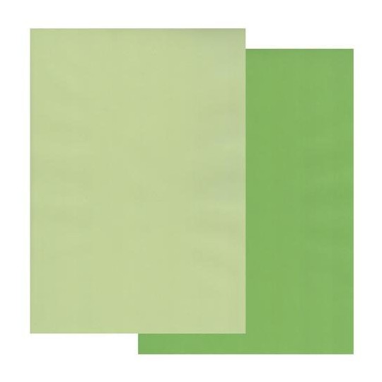 Papier parchemin Groovi assortiment 2 tons de vert 40770 10 feuilles