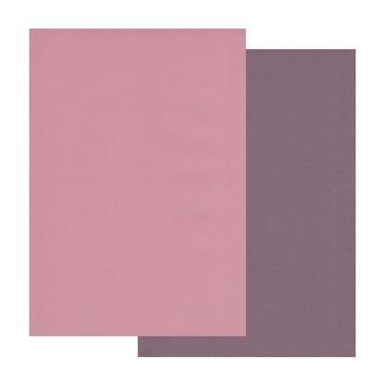 Papier parchemin Groovi assortiment 2 tons vieurx rose figue 40770 10 feuilles