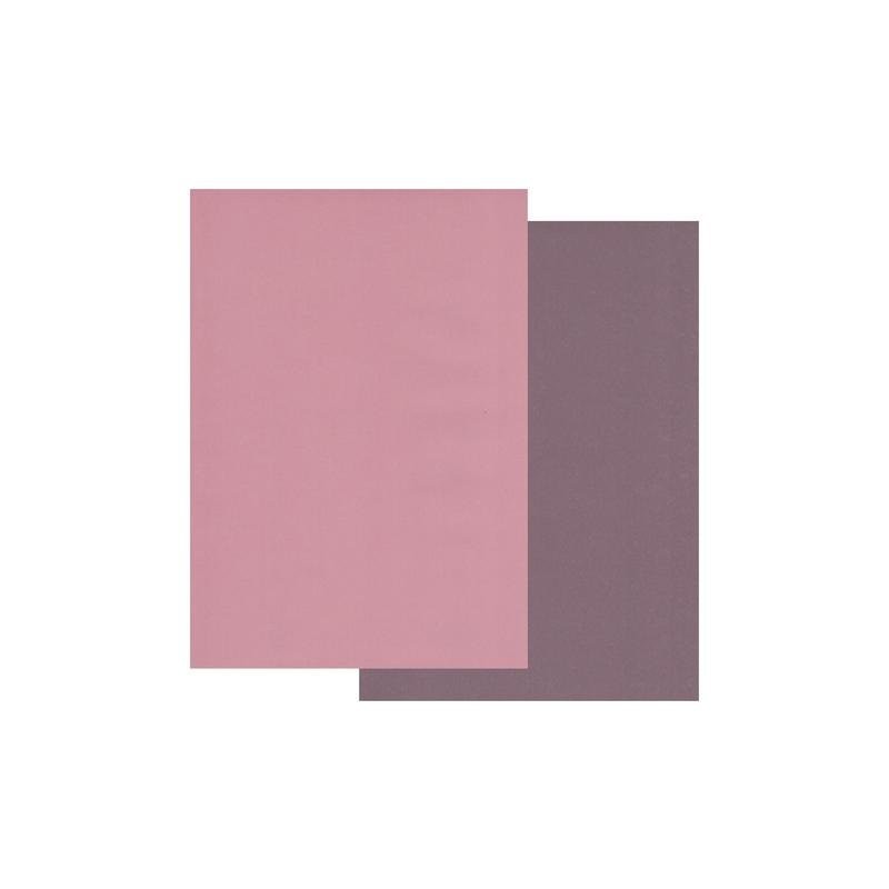 Papier parchemin Groovi assortiment 2 tons vieurx rose figue 40770 10 feuilles