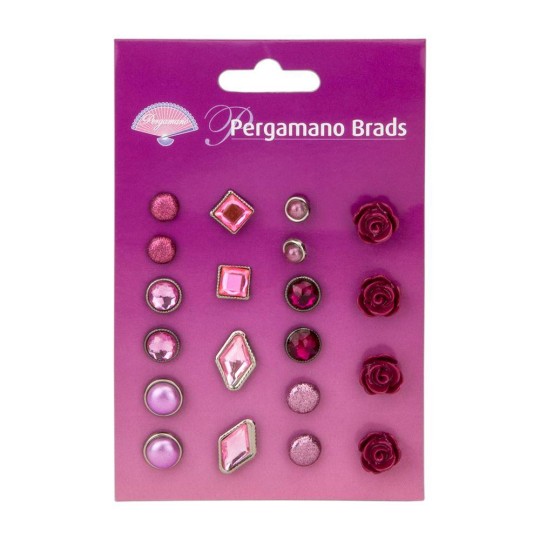 Attaches parisiennes assortiment tons rose 20p Attaches parisiennes assortiment tons rose 20p