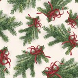 Papier tassotti à motifs branche de sapin de Noel 