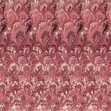 Papier italien motifs feuille d'acanthe rouge