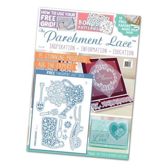 Parchment Lace magazine Pergamano n°8 + 1 grille de motifs