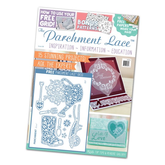 Parchment Lace magazine Pergamano n°8 + 1 grille de motifs Parchment Lace magazine Pergamano n°8 + 1 grille de motifs