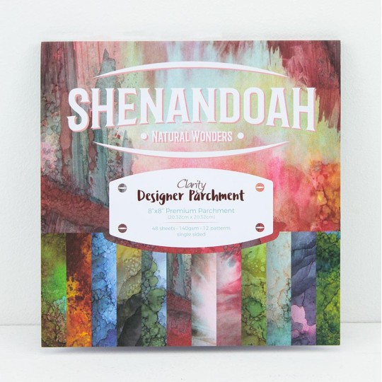 Papier scrapbooking assortiment shenandoah 48f recto verso