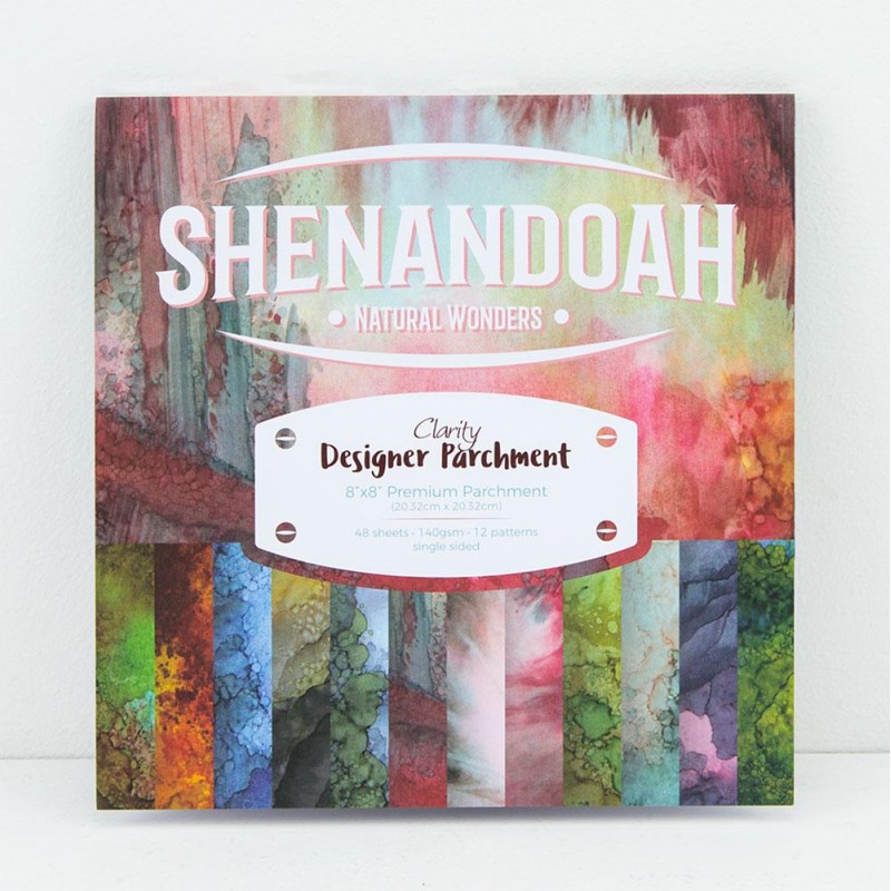 Papier scrapbooking assortiment shenandoah 48f recto verso