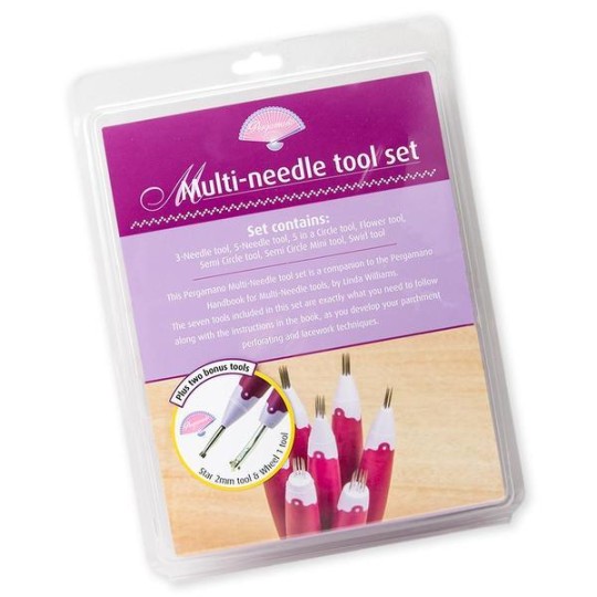 Pergamano paquet Pergamano kit outil à perforer 7 outils + 2 offerts Pergamano paquet Pergamano kit outil à perforer 7 outils + 2 offerts