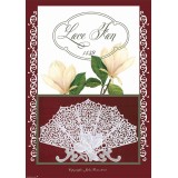 Modèles Julie Roces patron Pergamano Lace Fan 1439