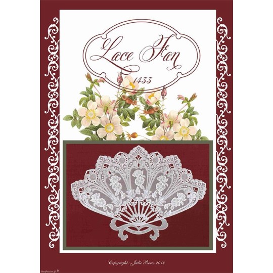 Modèles Julie Roces patron Pergamano Lace Fan 1433