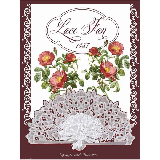Modèles Julie Roces patron Pergamano Lace Fan 1437
