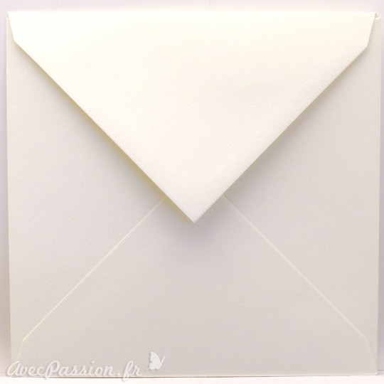 Enveloppes carré blanc irisé 15.5x15.5cm qu50 Enveloppes carré blanc irisé 15.5x15.5cm qu50