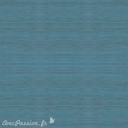 Simili imitation toile enduite texmex bleu chiné 