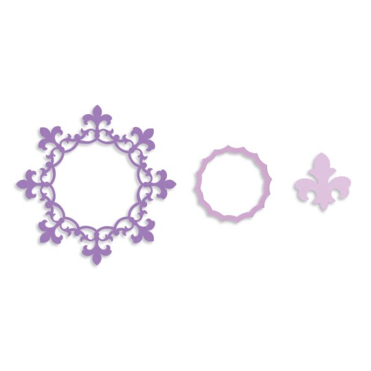 Dies découpe fleur de lys framelits Sizzix Dies découpe fleur de lys framelits Sizzix