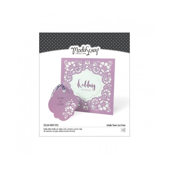 Dies découpe modaScrap flower lace frame 1p Dies découpe modaScrap flower lace frame 1p
