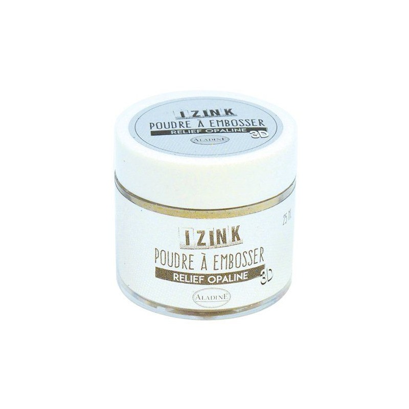 Poudre à embosser Aladine izink 25 ml opaline