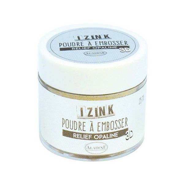 Poudre à embosser Aladine izink 25 ml opaline