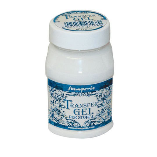 Gel de transfert pour tissu motifs décoratifs Stamperia 100ml