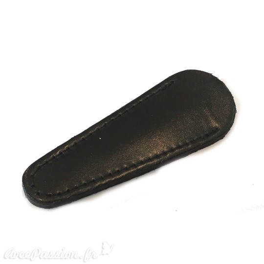 Etui en cuir noir pour ciseaux Etui en cuir noir pour ciseaux