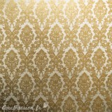 Papier tassotti à motifs arabesques doré