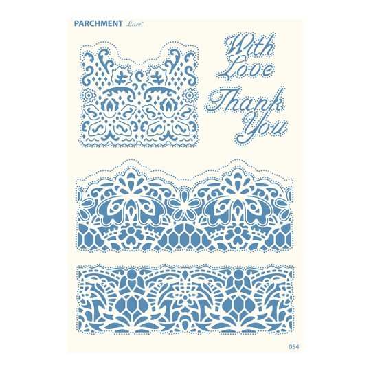 Grille parchemin motifs Tattered Lace 54 Bordures Grille parchemin motifs Tattered Lace 54 Bordures