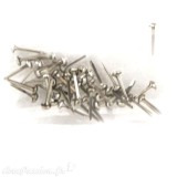 Attaches parisiennes argent 3mm