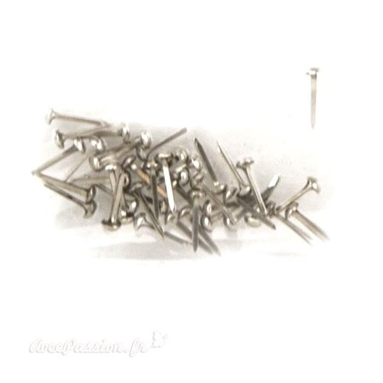 Attaches parisiennes argent 3mm