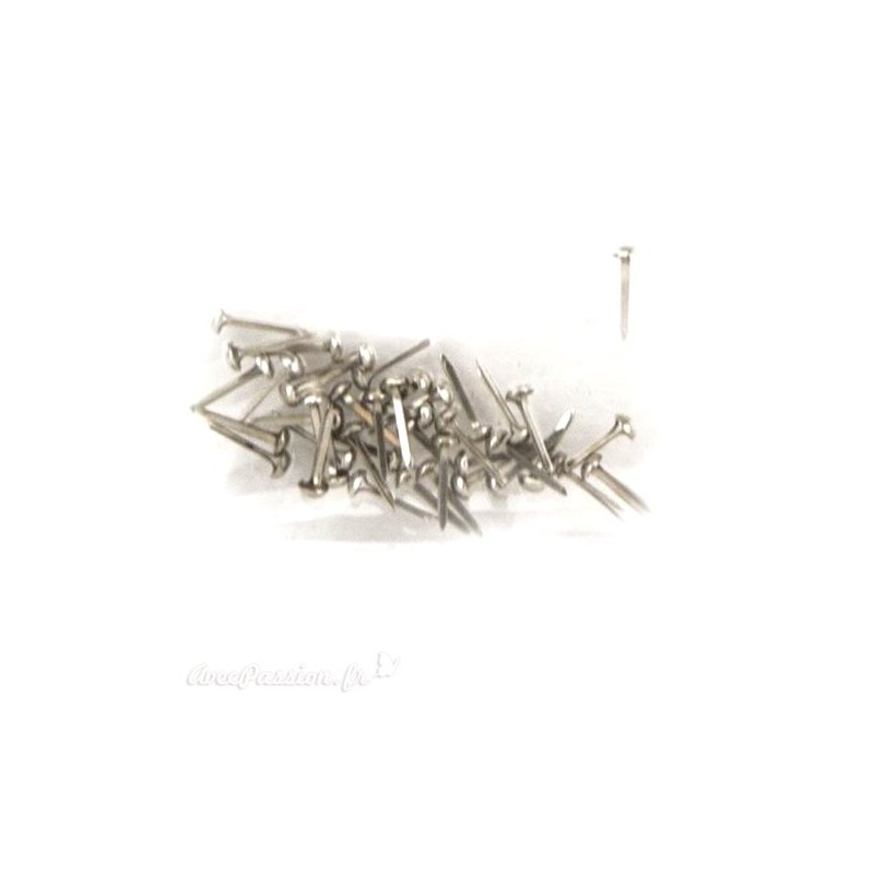 Attaches parisiennes argent 3mm