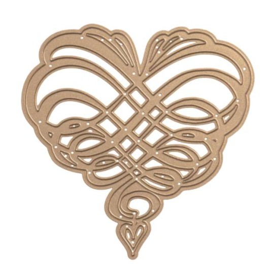 Dies découpe gaufrage coeur tourbillon Spellbinders Dies découpe gaufrage coeur tourbillon Spellbinders