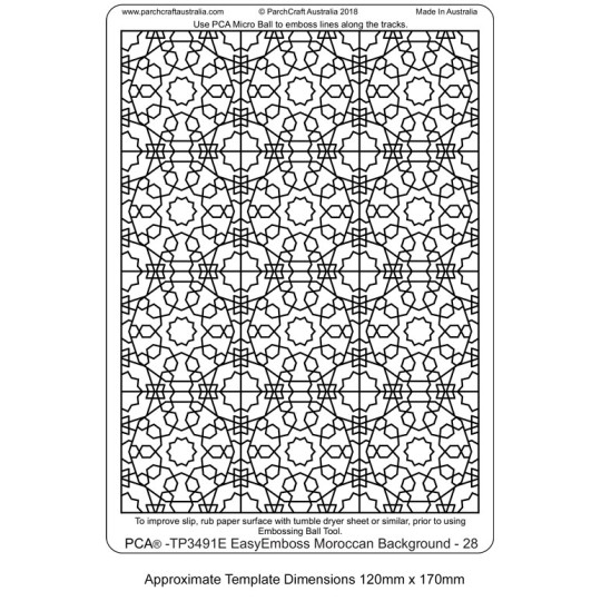 Template PCA gabarit traçage fond mosaïque 28