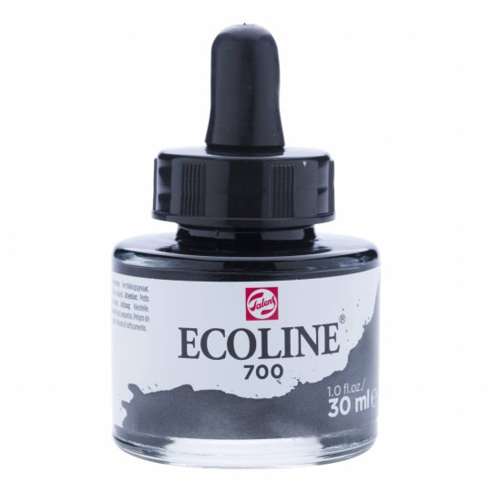 Encre aquarelle Ecoline liquide noir Talens 700 Encre aquarelle Ecoline liquide noir Talens 700