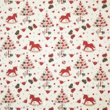 Papier tassotti à motifs sapin de noel coeur