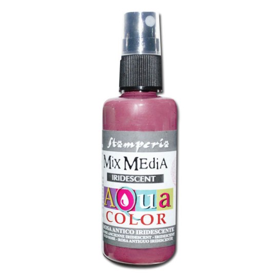 Peinture spray Mix Media Aqua color rose vif antique 60ml Peinture spray Mix Media Aqua color rose vif antique 60ml