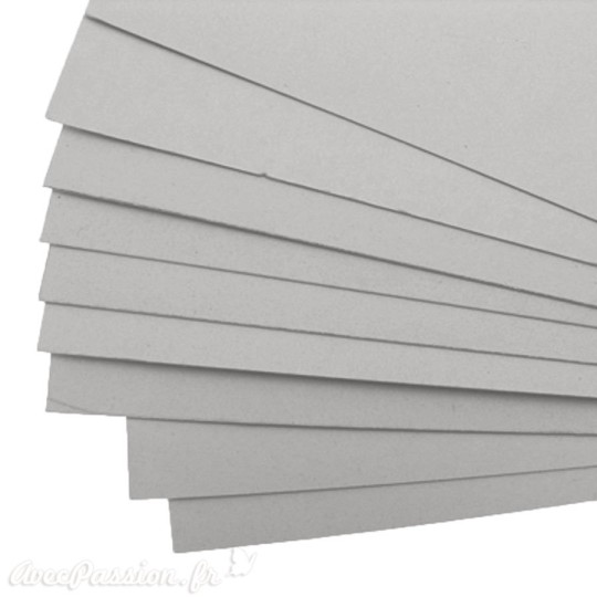 Carton gris scrapbooking 1mm 30x30cm encadrement cartonnage Carton gris scrapbooking 1mm 30x30cm encadrement cartonnage