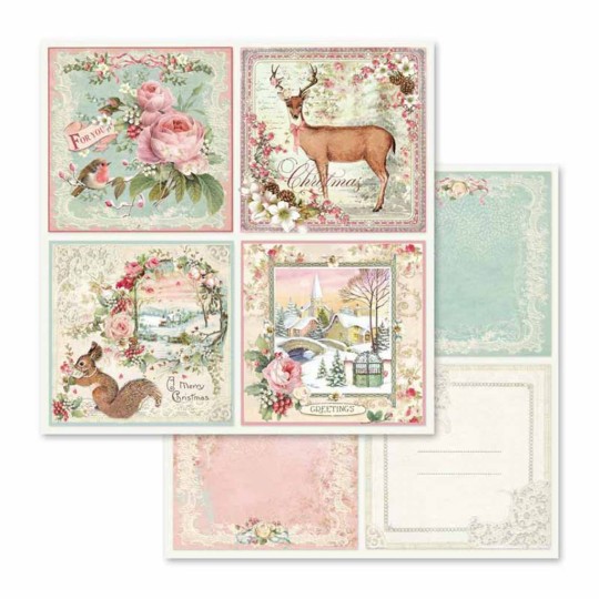 Papier scrapbooking réversible garden cards 30x30 Papier scrapbooking réversible garden cards 30x30