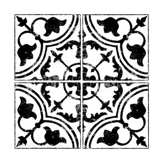 Tampons IOD Clear Stamps Field Tile Cubano