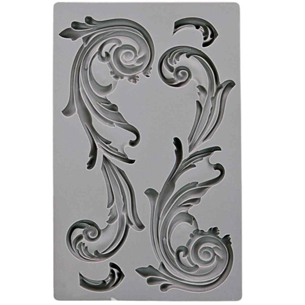 Moule décoratif IOD Iron Orchid Designs en silicone flexible Large Fleurish