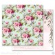 Papier scrapbooking Prima Marketing réversible Misty Rose Flowers for Her