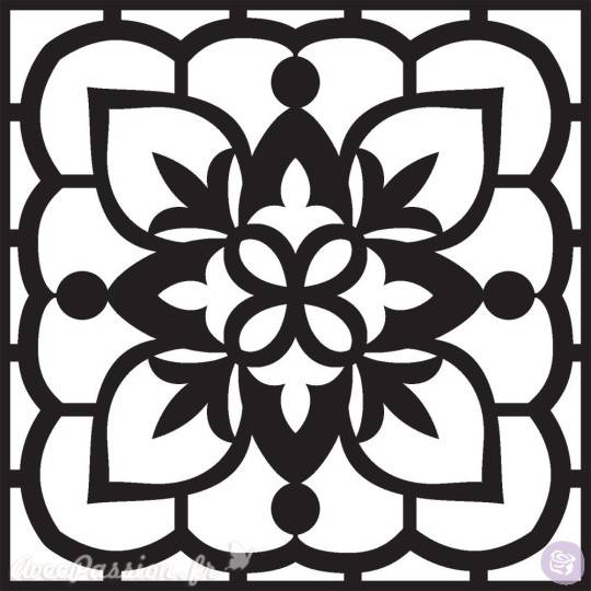 Pochoir 3D stencil déco Moroccan Sands 29x29cm Pochoir 3D stencil déco Moroccan Sands 29x29cm