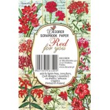 Etiquettes décoratives fleurs red for you 24p